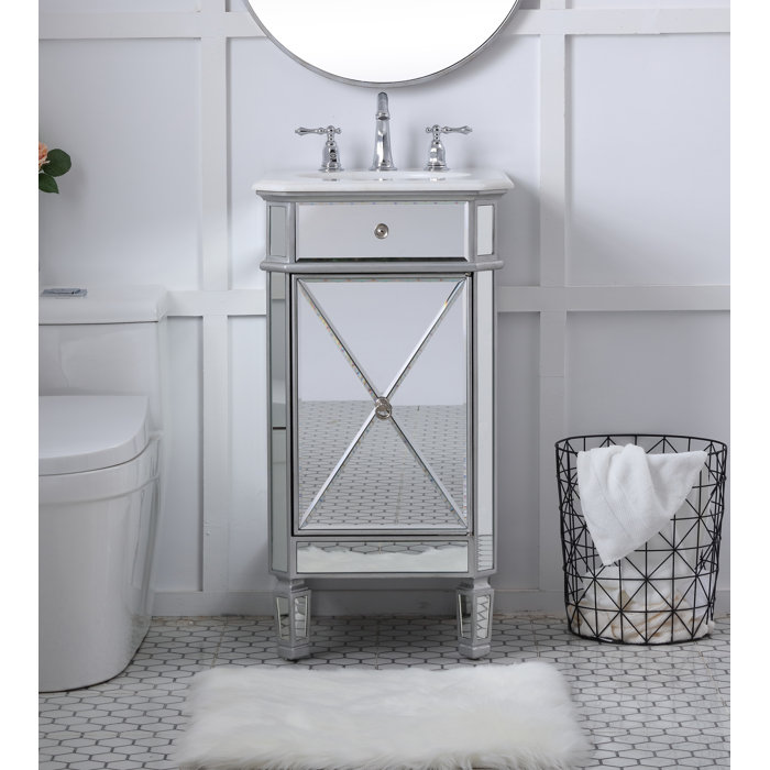 Jiya 19" Single Bathroom Vanity Set & Reviews